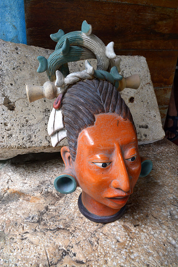 Olmec head of child