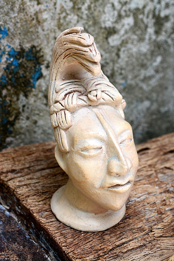 Olmec girls head